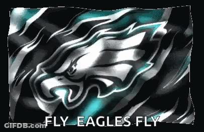 Philadelphia Eagles Flag With Fly Eagles Fly GIF