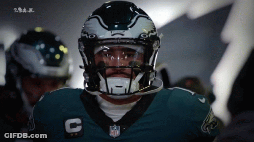 Philadelphia Eagles Football Player In Helmet GIF