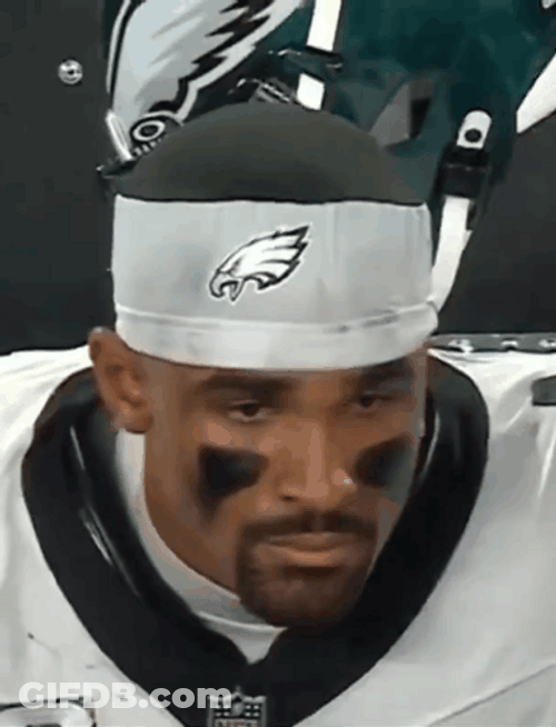 Philadelphia Eagles Jalen Hurt Banged Up Head GIF