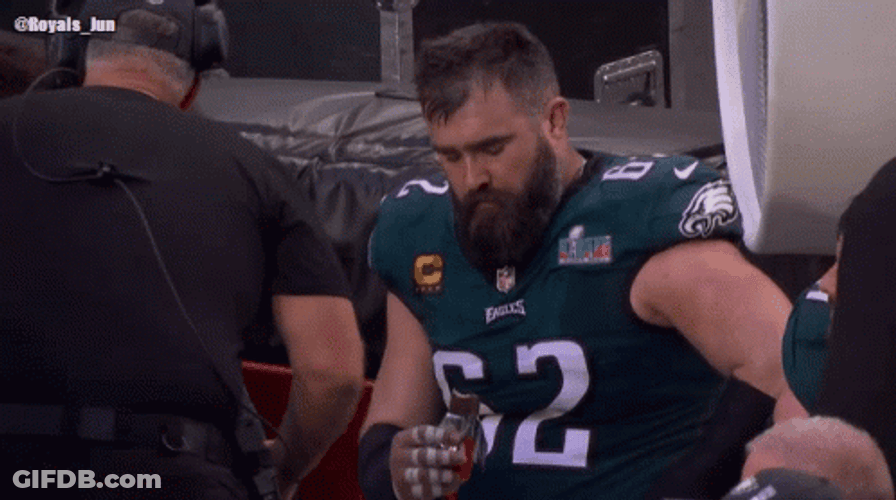 Philadelphia Eagles Jason Kelce Eating GIF
