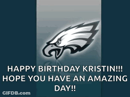 Philadelphia Eagles Logo Blue Background GIF