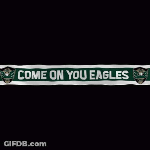 Philadelphia Eagles Logo Glowing In Dark GIF