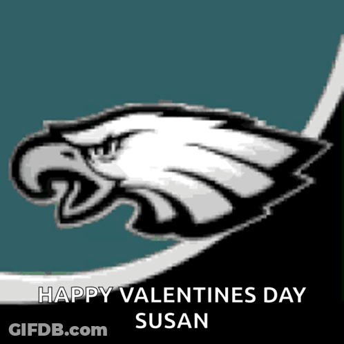 Philadelphia Eagles Logo Happy Valentines Day Susan GIF