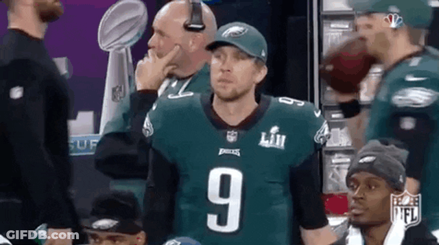 Philadelphia Eagles Nick Foles Getting Excited GIF