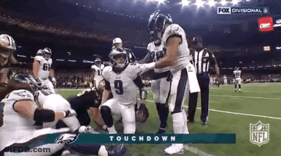 Philadelphia Eagles Nick Foles Getting Lifted GIF