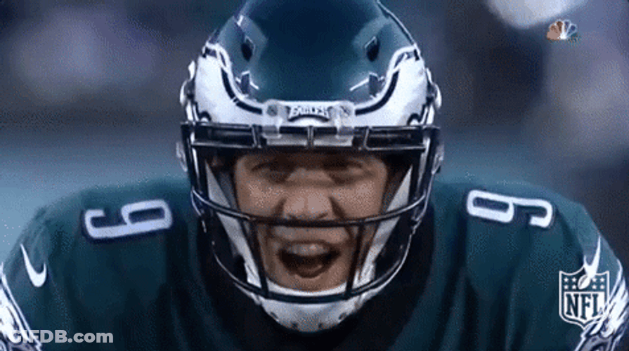 Philadelphia Eagles Nick Foles Shouting GIF