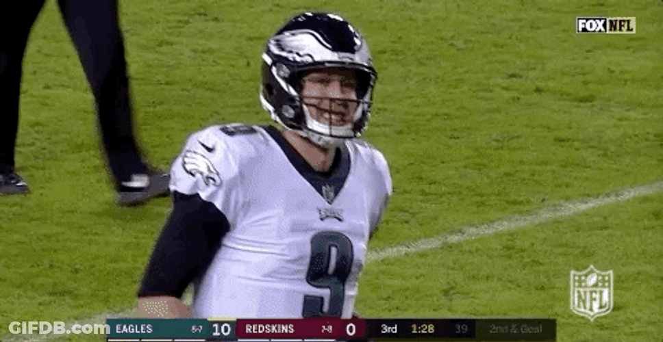 Philadelphia Eagles Nick Foles Tapping His Chest GIF