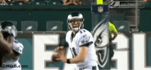 Philadelphia Eagles Player Throwing Pass GIF