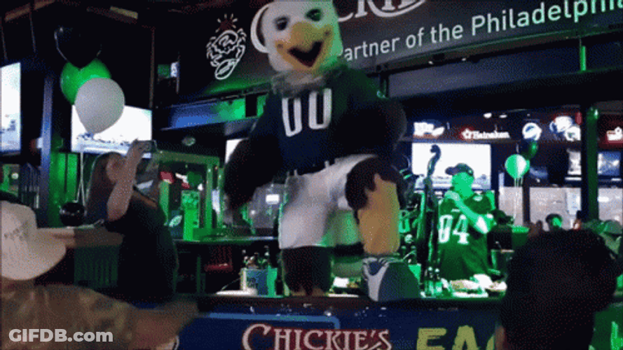 Philadelphia Eagles Swoop Performing GIF