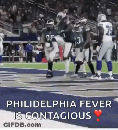 Philadelphia Fever Is Contagious Football Players GIF
