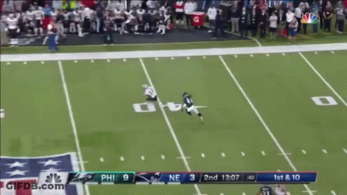 Philadelphia Patriots Vs New England Patriots Football Game GIF