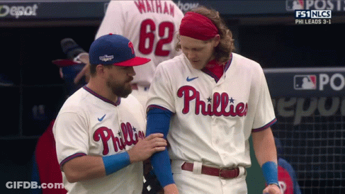 Philadelphia Phillies Baseball Players Talking GIF