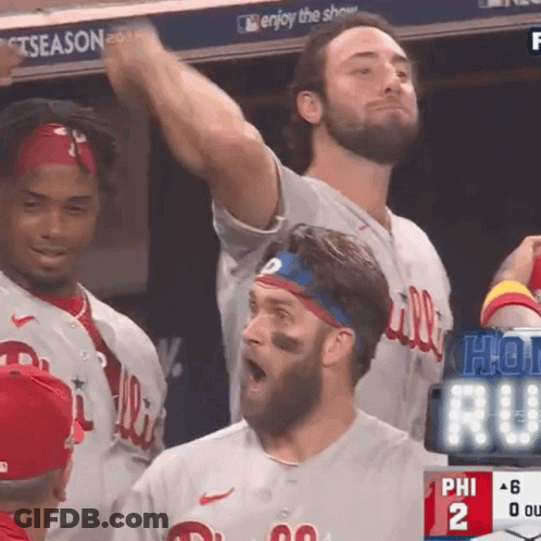 Philadelphia Phillies Celebrating GIF