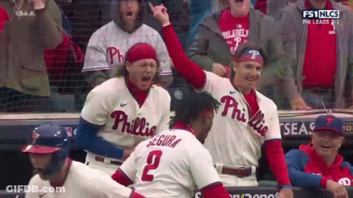 Philadelphia Phillies Celebrating GIF