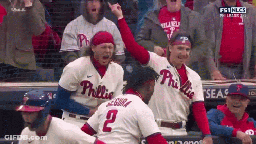 Philadelphia Phillies Celebrating Win GIF