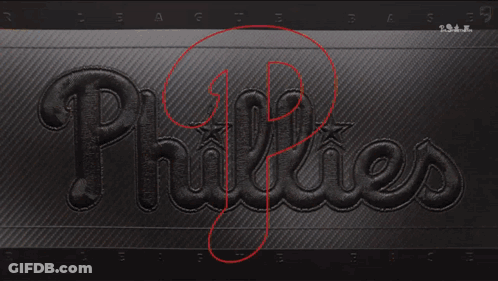 Philadelphia Phillies Logo With Red Helmet GIF