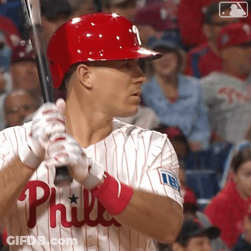 Philadelphia Phillies Player Ready To Bat GIF