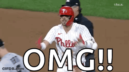 Philadelphia Phillies Player Running To Home Plate GIF