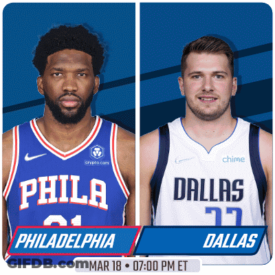 Philadelphia Vs Dallas Basketball GIF