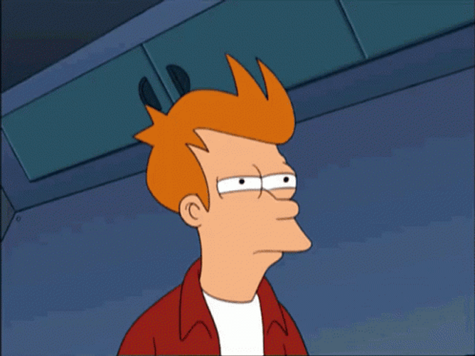 Philip J. Fry Small Eye GIF