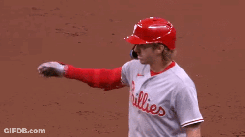 Phillies Baseball Player Pointing GIF