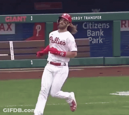 Phillies Baseball Player Running Home GIF