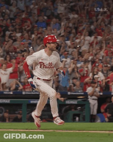 Phillies Baseball Player Running To Base GIF