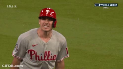 Phillies Baseball Player Running To Home GIF