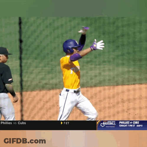 Phillies Vs Cubs Baseball Game On ESPN GIF