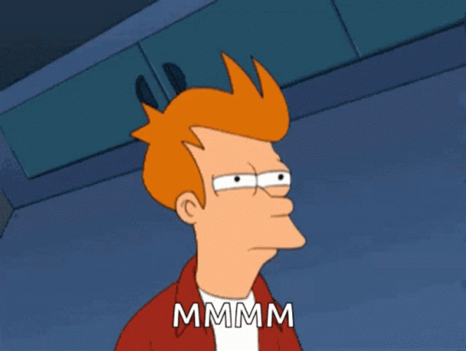 Phillip J. Fry Mhmm GIF
