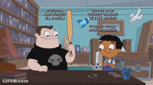 Phineas And Ferb Christmas Smash GIF
