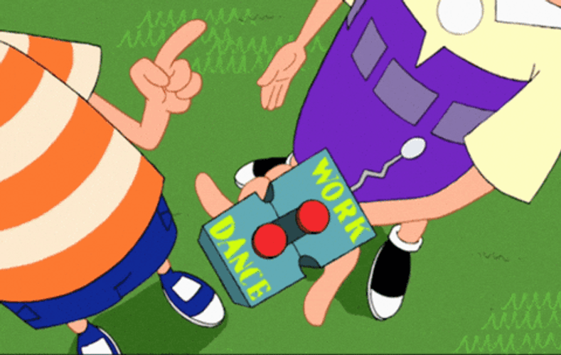 Phineas And Ferb Press Drive GIF