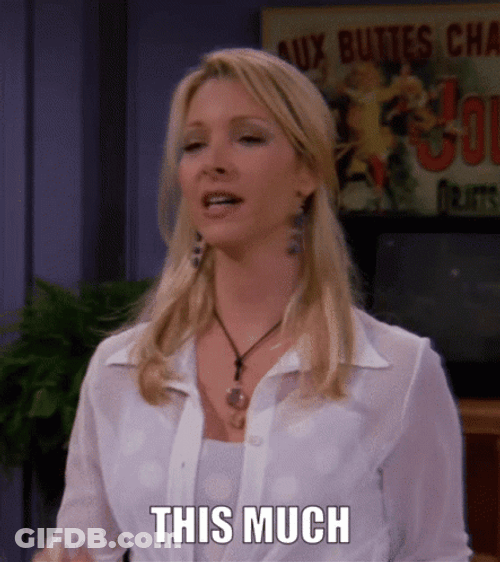 Phoebe Missed It By That Much This Much GIF