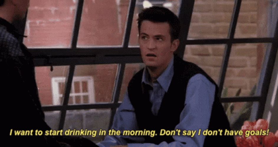Phoebe Running Chandler Bing GIF