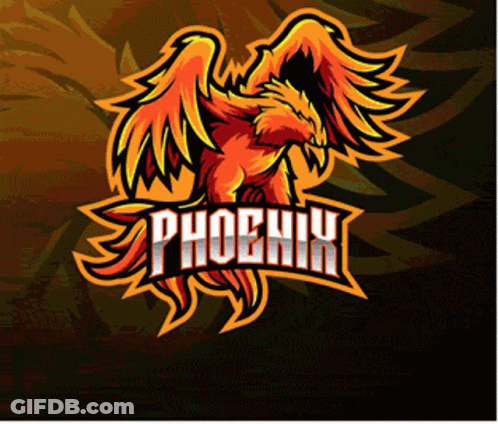 Phoenix Sports Team Logo With Eagle GIF