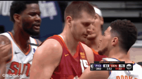 Phoenix Suns And 76Ers Basketball Game GIF