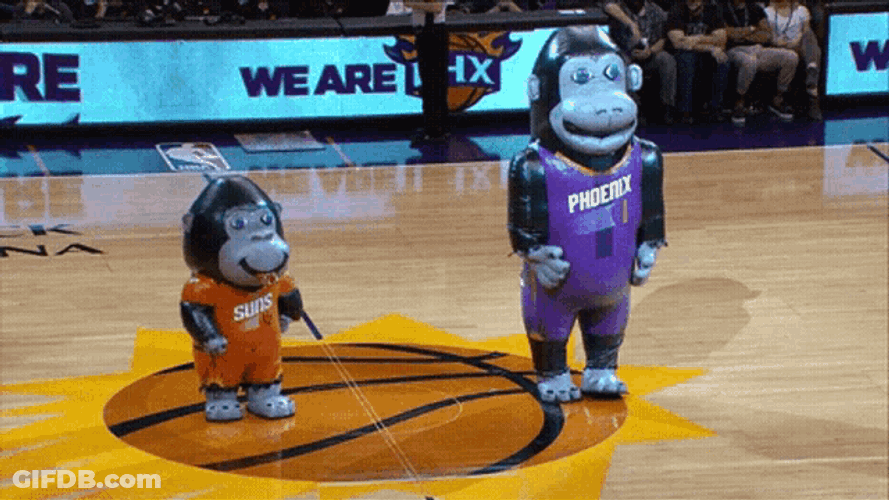 Phoenix Suns Inflatable Gorillas GIF