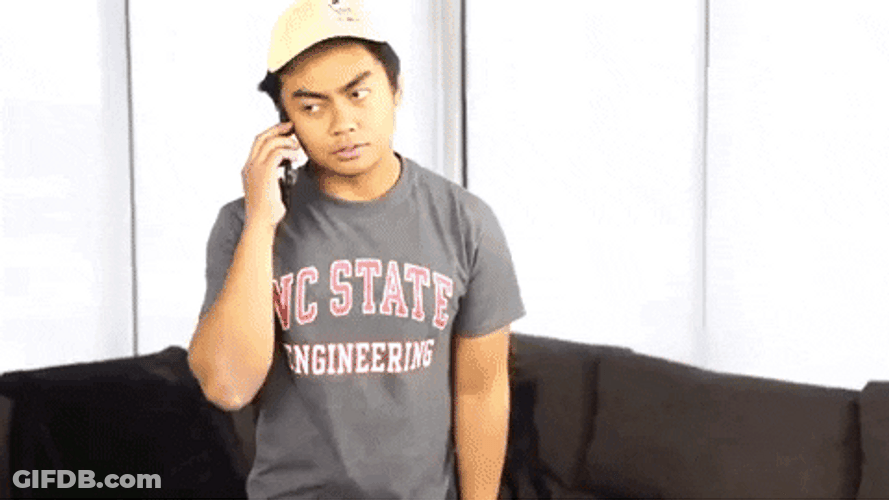 Phone Call To Death Drop Funny GIF