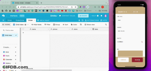 Phone Open To Drinks Website GIF