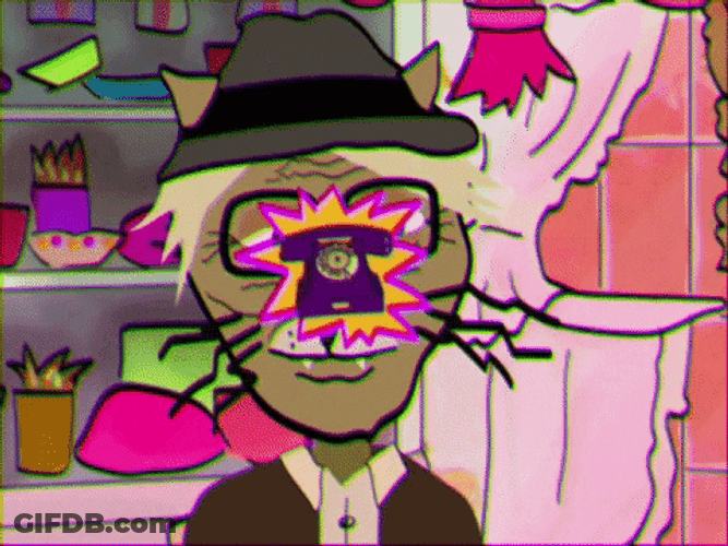 Phone Ringing Cartoon Granpa GIF