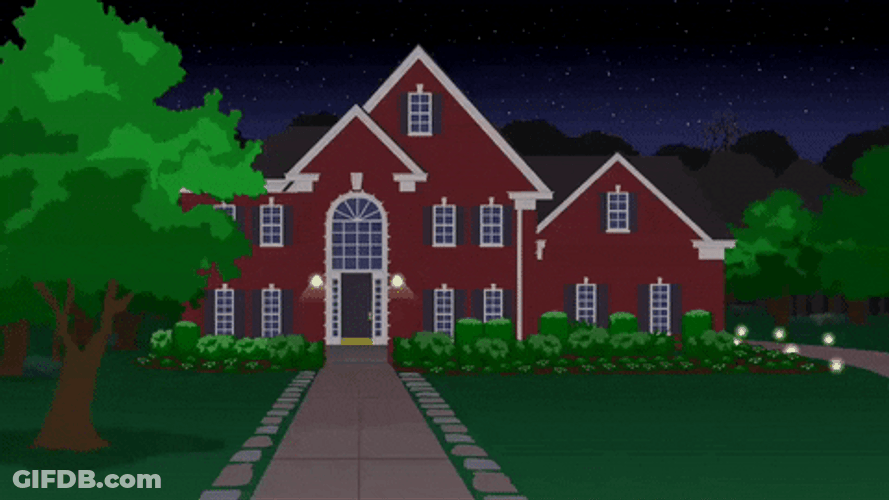 Phone Ringing House Tree GIF