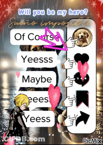 Phone Saying Will You Be My Hero GIF