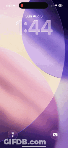 Phone Screen Showing 1:44 On August 3Rd GIF