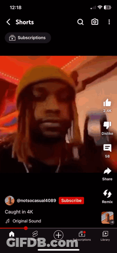 Phone Screen Showing Man With Yellow Hat GIF