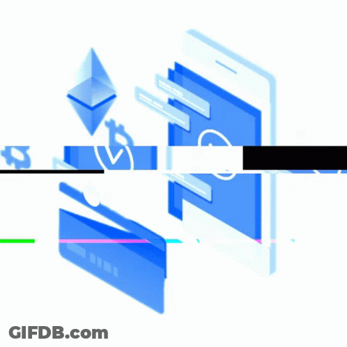 Phone With Check Mark And B Triangle GIF