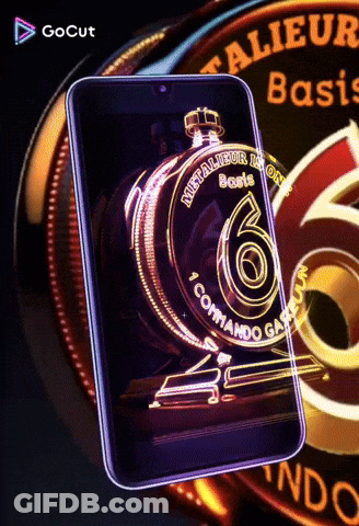 Phone With Coin Number 6 GIF