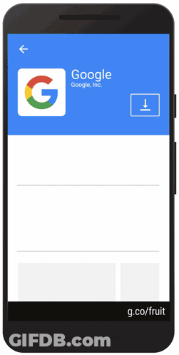 Phone With Google App On Screen GIF