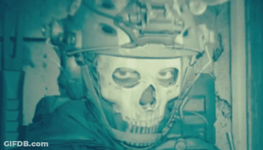 Phonk Sad Skull Soldier GIF