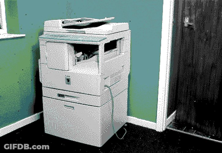 Photo Copy Machine Art GIF