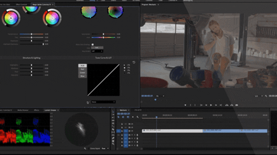 Photo Editing Adjusting Colors GIF